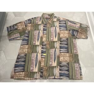 Mens XXL Tori Richard Honolulu 100% Cotton S/S Shirt